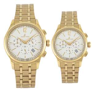 ست ساعت مچی عقربه ای زنانه و مردانه آلبرت ترایس مدل AT17051