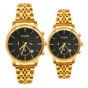 ست ساعت مچی عقربه ای زنانهومردانه سیتی زن مدل 302R