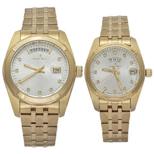 ست ساعت مچی عقربه ای زنانه و مردانه آلبرت ترایس مدل AT16031